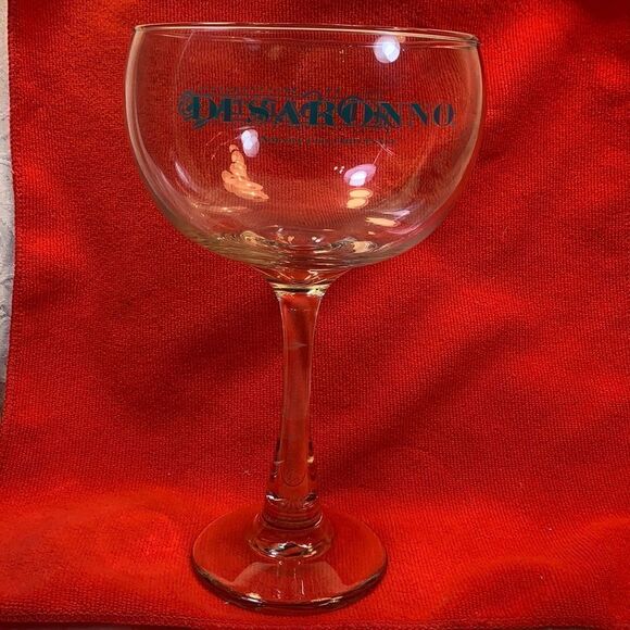 Disaronno Stamped Party Cocktail Glass Single Stem 10 1/4 Inches Tall 40 Ounces - Picture 1 of 4
